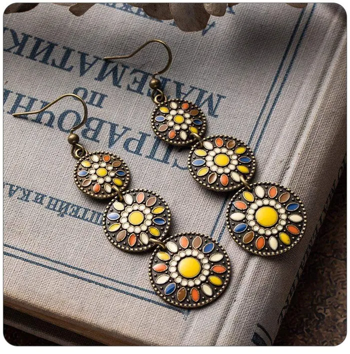 Earrings WickedAF Triple Ethnic Boho Earrings