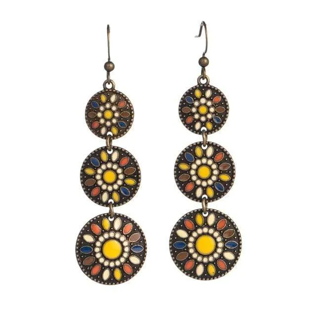 Earrings WickedAF Triple Ethnic Boho Earrings