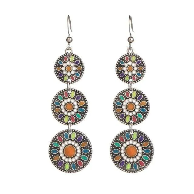 Earrings WickedAF Triple Ethnic Boho Earrings