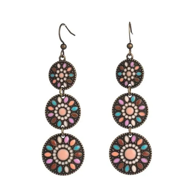 Earrings WickedAF Triple Ethnic Boho Earrings