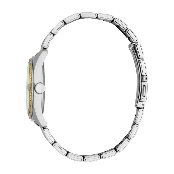 ESPRIT Womens Two Tone Silver Gold Watch with Dark Green Dial and Date Display Esprit Rings ESPRIT Womens Two Tone Silver Gold Watch with Dark Green Dial and Date Display Esprit Rings