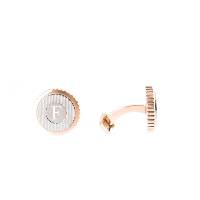 Ferre Milano Ferre Milano Cufflinks Ip Rosegold With Silver Color Face Rings Ferre Milano Ferre Milano Cufflinks Ip Rosegold With Silver Color Face Rings