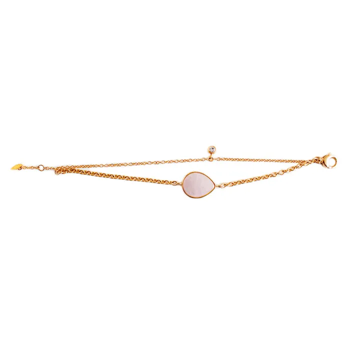 Fossil Bracelets Fossil Ladies Bracelet Base Metal Rosegold Color Genuine Gemstone Rose Quartz Fossil Bracelets Fossil Ladies Bracelet Base Metal Rosegold Color Genuine Gemstone Rose Quartz