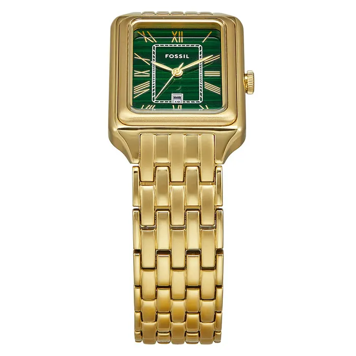 Fossil Raquel Ladies Green Dial Gold Plated Watch Fossil Watches Fossil Raquel Ladies Green Dial Gold Plated Watch Fossil Watches