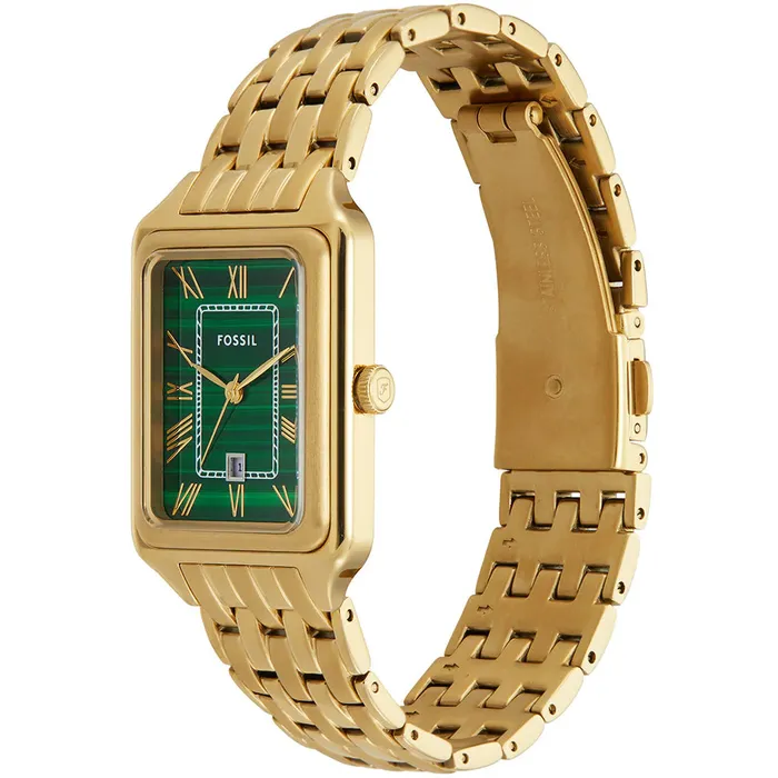 Fossil Raquel Ladies Green Dial Gold Plated Watch Fossil Watches Fossil Raquel Ladies Green Dial Gold Plated Watch Fossil Watches