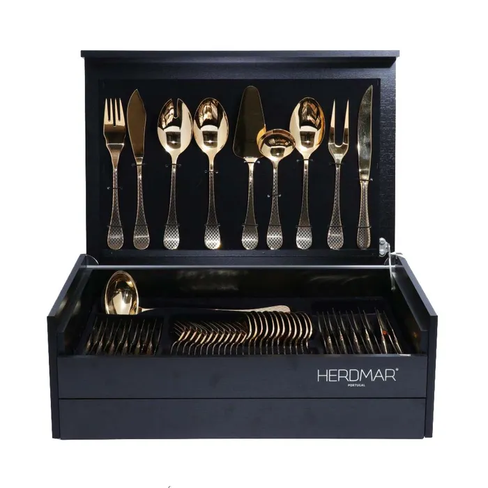 Herdmar Rocco Cutlery Set Gold Herdmar PreStyled Sets