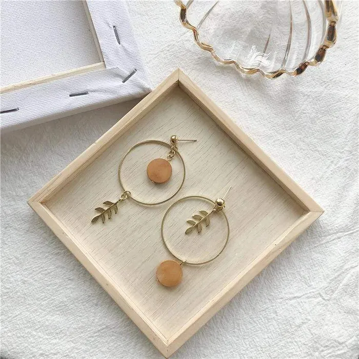 Hoop and Leaf Earrings WickedAF Earrings