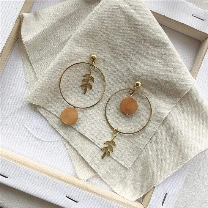 Hoop and Leaf Earrings WickedAF Earrings