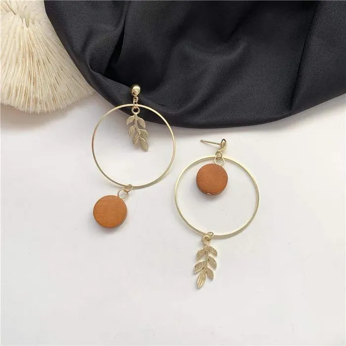 Hoop and Leaf Earrings WickedAF Earrings