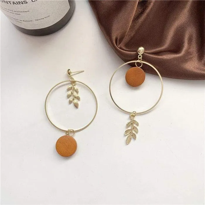 Hoop and Leaf Earrings WickedAF Earrings