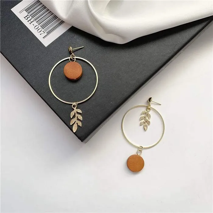 Hoop and Leaf Earrings WickedAF Earrings