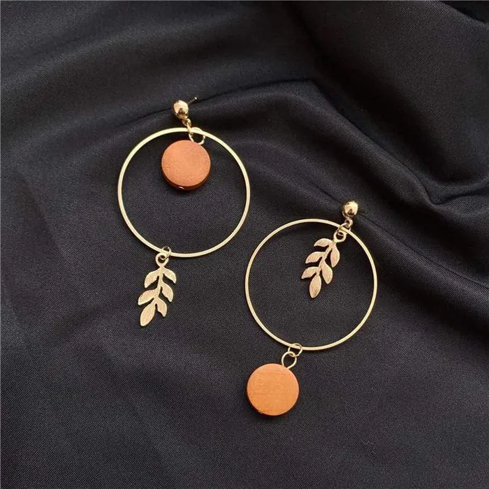 Hoop and Leaf Earrings WickedAF Earrings