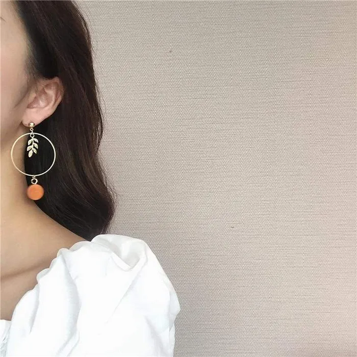 Hoop and Leaf Earrings WickedAF Earrings