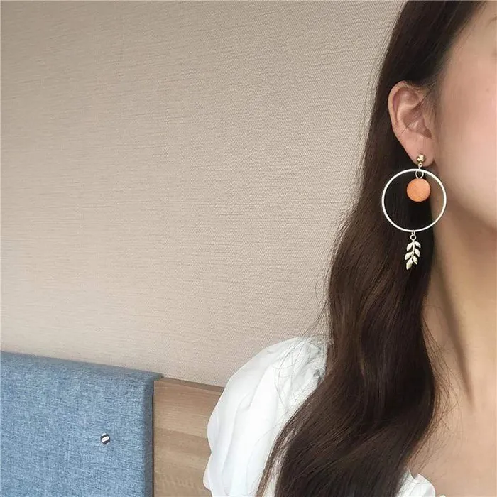 Hoop and Leaf Earrings WickedAF Earrings