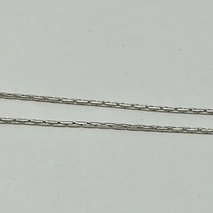 Jewelry Necklaces 14K White Gold 18 Necklace with Diamond Fortune Pendant
