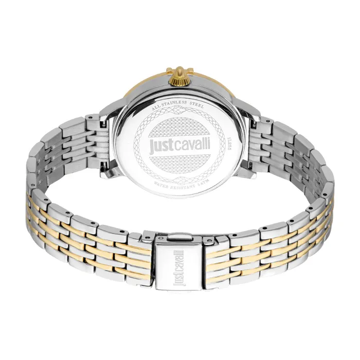 Just Cavalli Womens Two Tone Silver Gold Color Watch with White MOP Dial Just Cavalli Rings