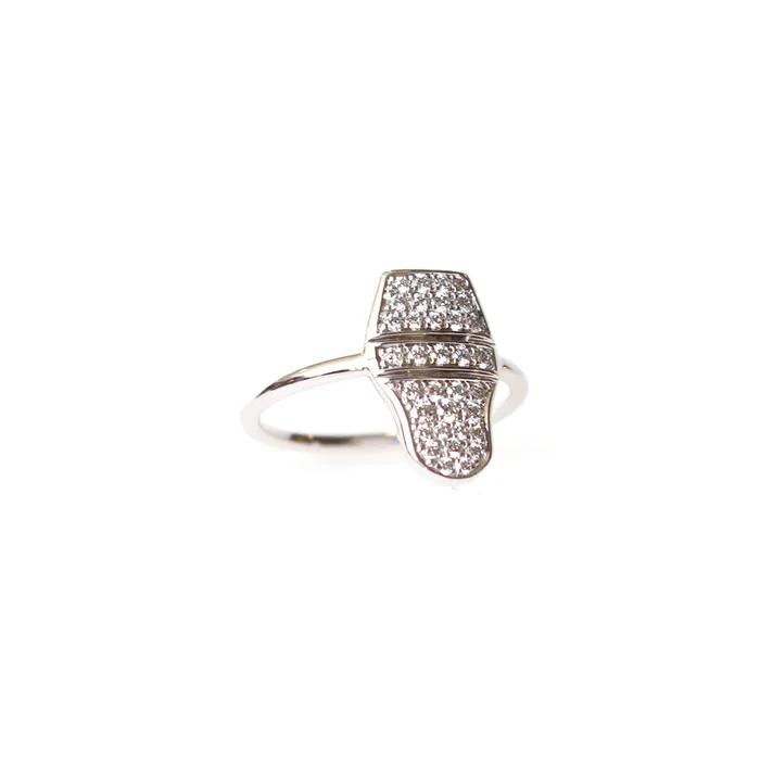 Korloff White Gold Ring With Diamonds Size 65 Korloff Rings Korloff White Gold Ring With Diamonds Size 65 Korloff Rings