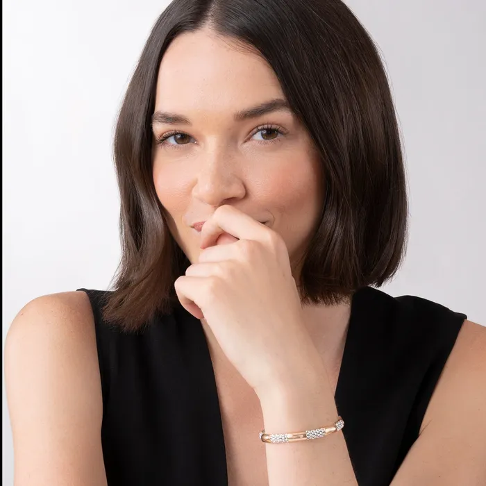 LAGOS Bracelets High Bar Rose Gold Station Caviar Bracelet 6mm LAGOS Bracelets High Bar Rose Gold Station Caviar Bracelet 6mm