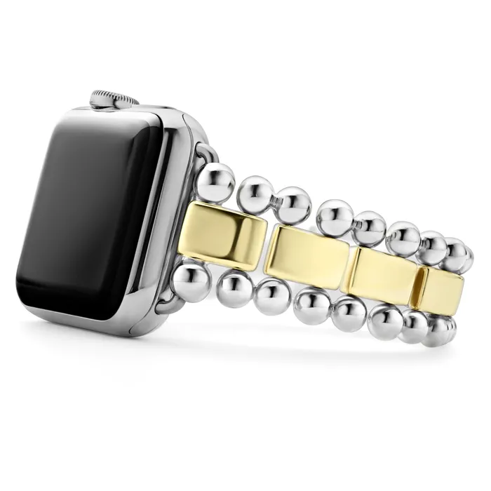 Lagos Bracelets Smart Caviar 18K Gold and Sterling Silver Watch Bracelet3845mm Lagos Bracelets Smart Caviar 18K Gold and Sterling Silver Watch Bracelet3845mm