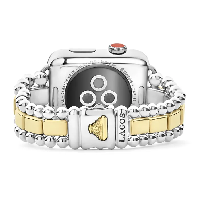 Lagos Bracelets Smart Caviar 18K Gold and Sterling Silver Watch Bracelet3845mm Lagos Bracelets Smart Caviar 18K Gold and Sterling Silver Watch Bracelet3845mm