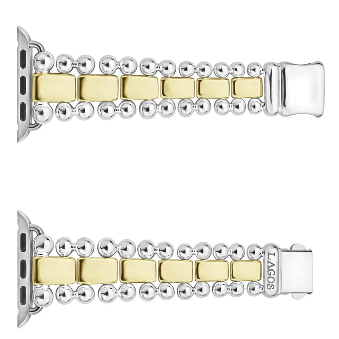 Lagos Bracelets Smart Caviar 18K Gold and Sterling Silver Watch Bracelet3845mm Lagos Bracelets Smart Caviar 18K Gold and Sterling Silver Watch Bracelet3845mm