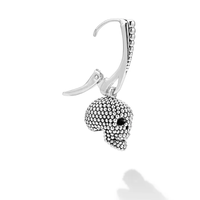 LAGOS Earrings Anthem Large Caviar Beaded Skull Earring LAGOS Earrings Anthem Large Caviar Beaded Skull Earring