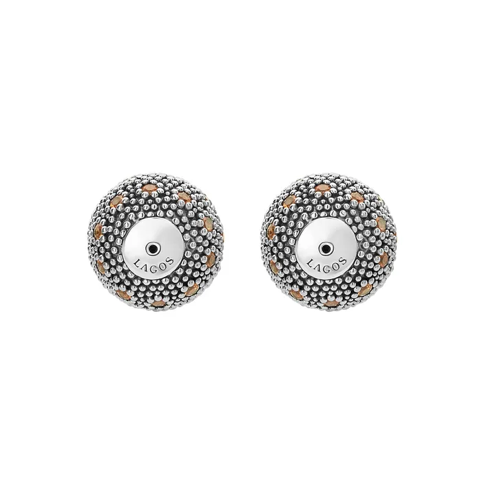 Lagos Earrings Signature Caviar Citrine Earring Backs Lagos Earrings Signature Caviar Citrine Earring Backs