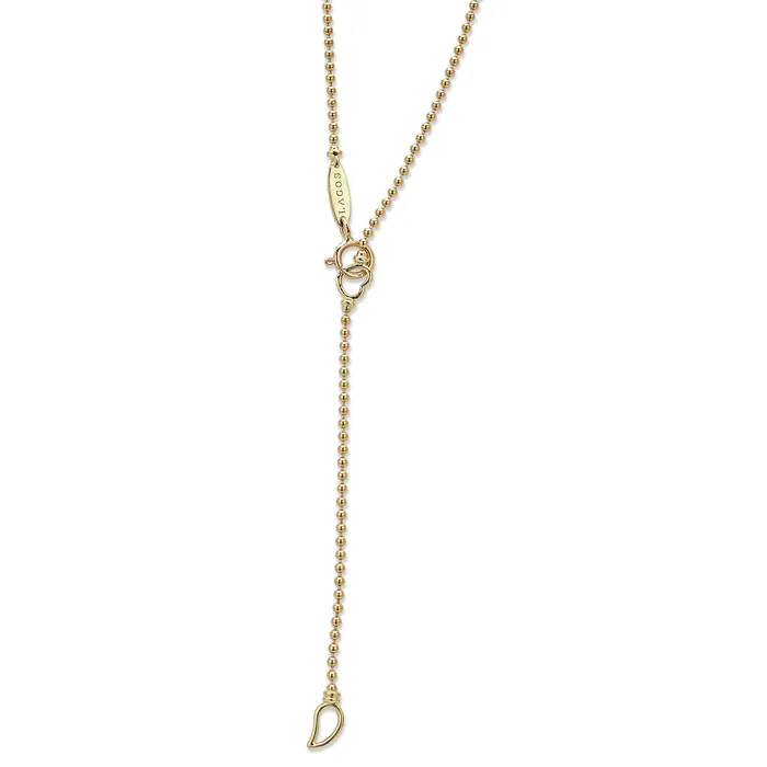 LAGOS Necklaces Meridian Large 18K Gold Ceramic Circle Pendant Necklace LAGOS Necklaces Meridian Large 18K Gold Ceramic Circle Pendant Necklace