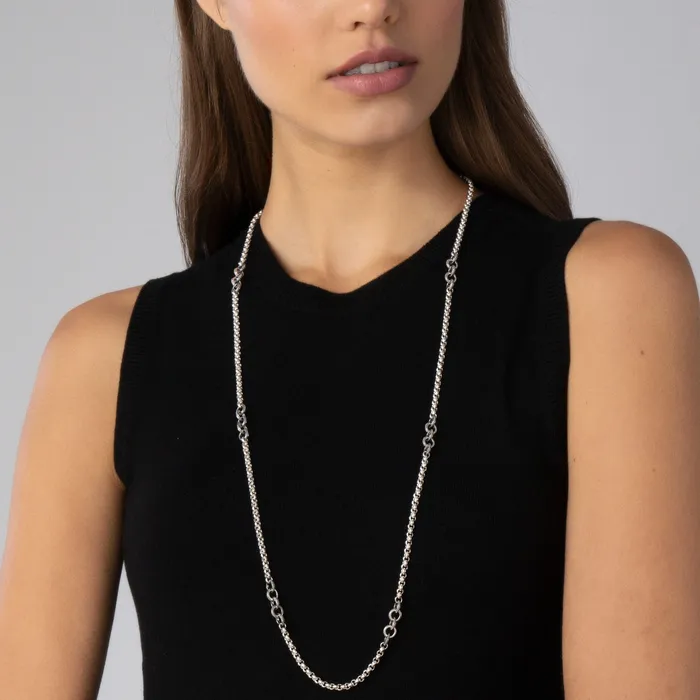 LAGOS Necklaces Signature Caviar Caviar Circle Link Necklace LAGOS Necklaces Signature Caviar Caviar Circle Link Necklace