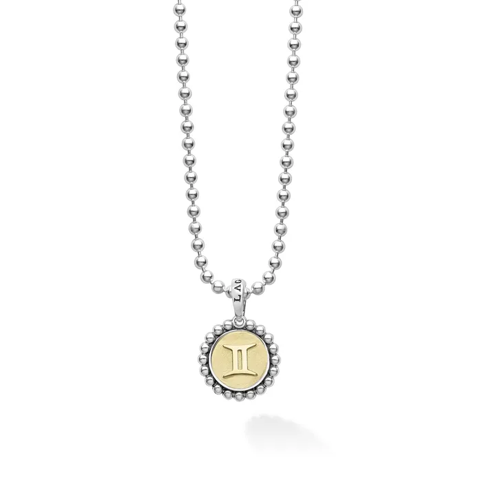 LAGOS Necklaces Signature Caviar Gemini Zodiac Charm Necklace