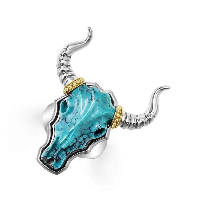LAGOS Rings Anthem Turquoise Long Horn Ring