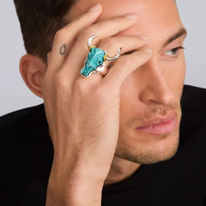 LAGOS Rings Anthem Turquoise Long Horn Ring LAGOS Rings Anthem Turquoise Long Horn Ring
