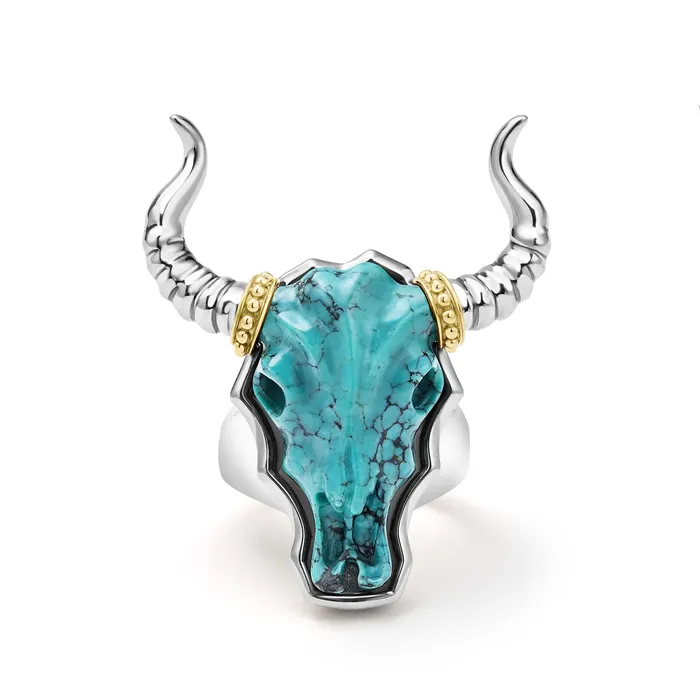 LAGOS Rings Anthem Turquoise Long Horn Ring LAGOS Rings Anthem Turquoise Long Horn Ring