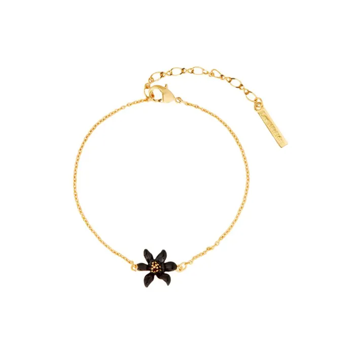 Les Nereides Black Lily Thin Bracelet Les Nereides Bracelets