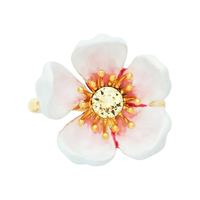 Les Nereides Rings Les Nereides Japanese White Cherry Blossom And Petals Adjustable Ring Les Nereides Rings Les Nereides Japanese White Cherry Blossom And Petals Adjustable Ring