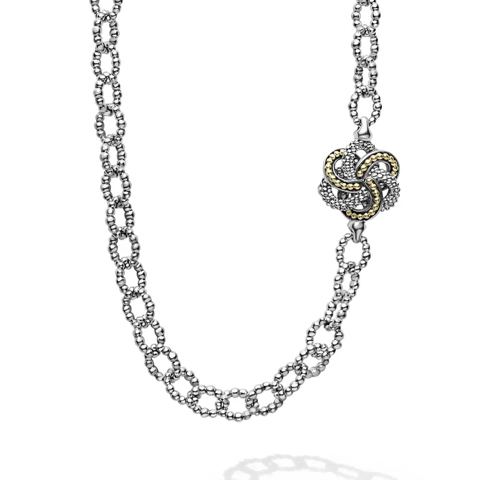 Love Knot Four Station TwoTone Love Knot Necklace LAGOS Necklaces
