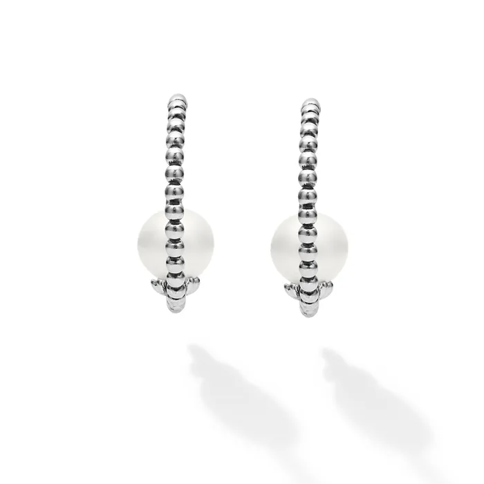 Luna Pearl Hoop Earring LAGOS Earrings Luna Pearl Hoop Earring LAGOS Earrings