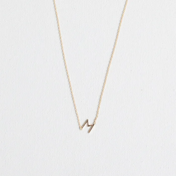 Luxe Gold Initial Necklace Michelle McDowell Necklaces