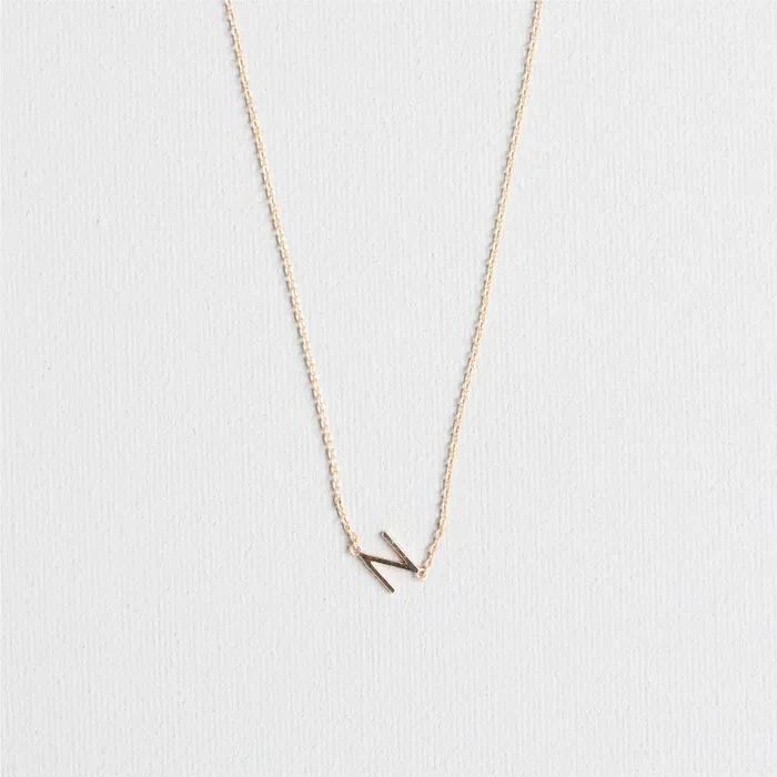 Luxe Gold Initial Necklace Michelle McDowell Necklaces