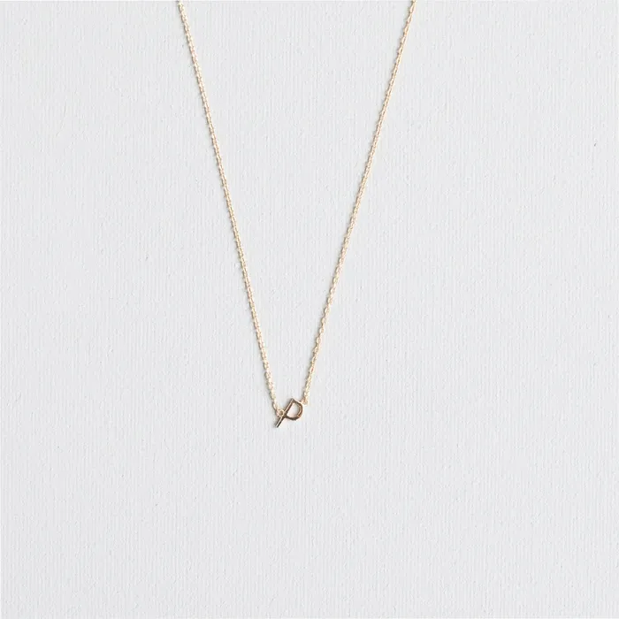 Luxe Gold Initial Necklace Michelle McDowell Necklaces