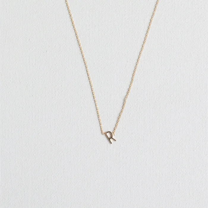 Luxe Gold Initial Necklace Michelle McDowell Necklaces