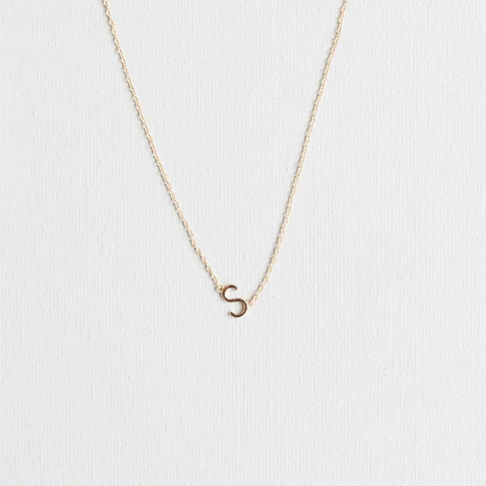 Luxe Gold Initial Necklace Michelle McDowell Necklaces