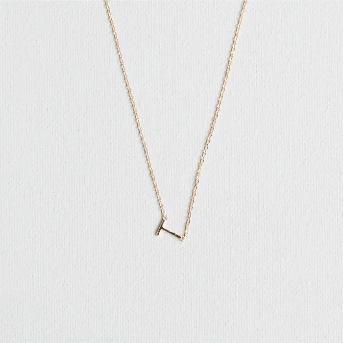 Luxe Gold Initial Necklace Michelle McDowell Necklaces