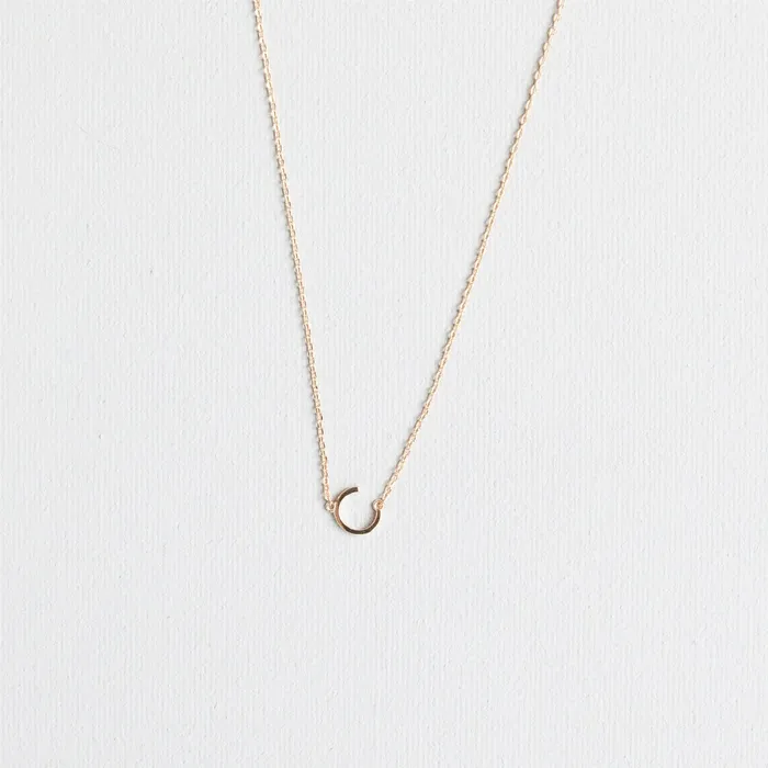 Luxe Gold Initial Necklace Michelle McDowell Necklaces
