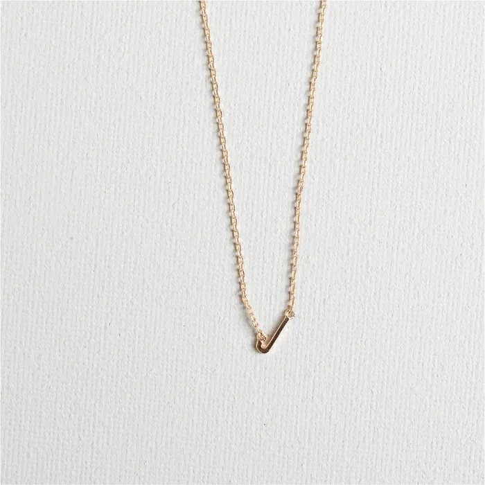Luxe Gold Initial Necklace Michelle McDowell Necklaces