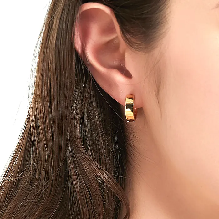 Medium Hoop Earrings in Sterling Silver 06 BERRICLE Earrings