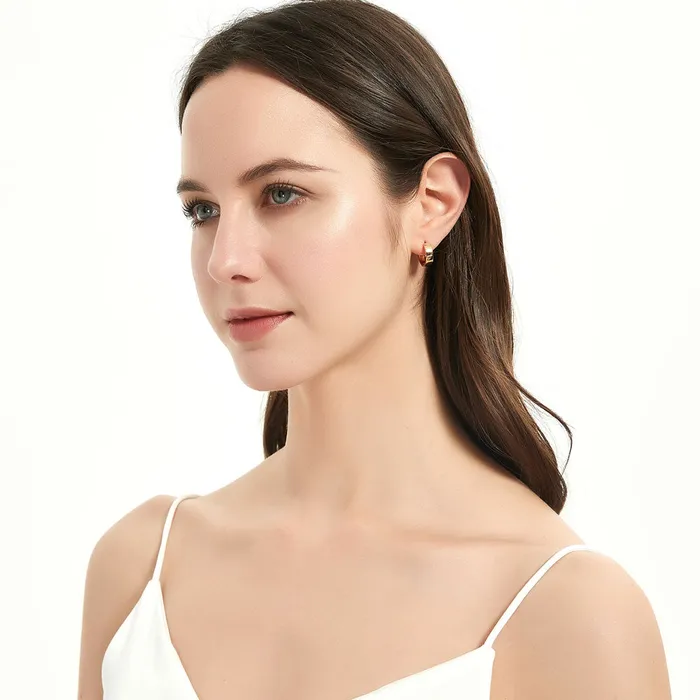 Medium Hoop Earrings in Sterling Silver 06 BERRICLE Earrings