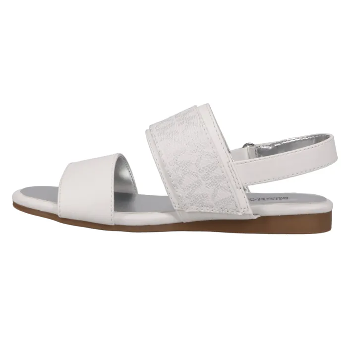 Michael Kors Kids Rings Michael Kors Kids Girls Sydney Kenzie White Silver Sandal Michael Kors Kids Rings Michael Kors Kids Girls Sydney Kenzie White Silver Sandal