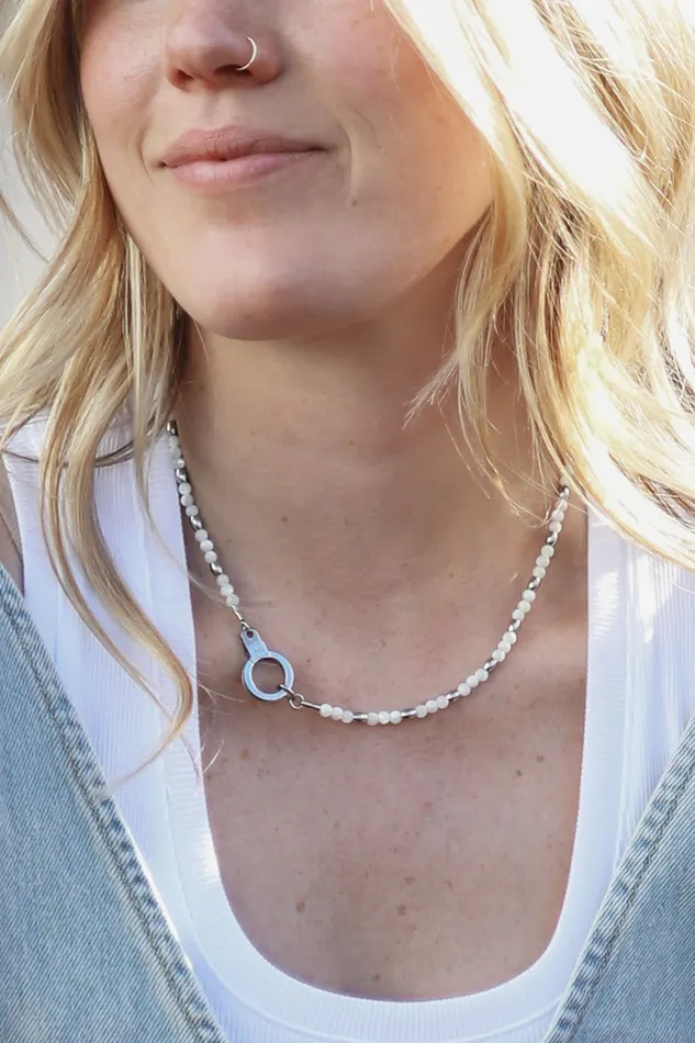 Necklaces Air Anchor Tiny Treasure Beaded Gemstone Necklace