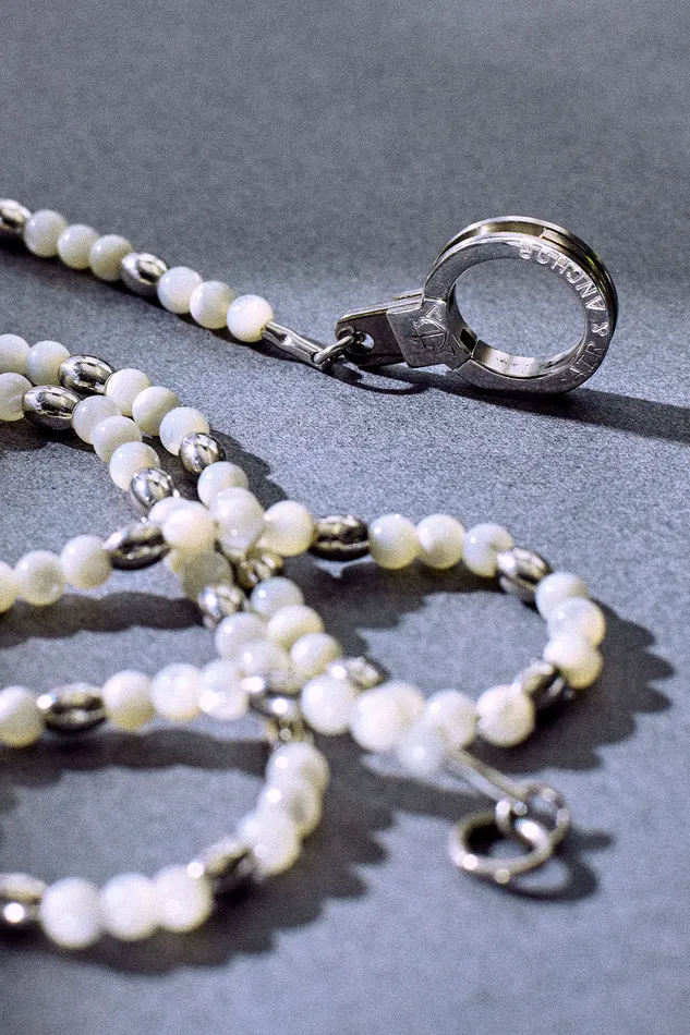 Necklaces Air Anchor Tiny Treasure Beaded Gemstone Necklace